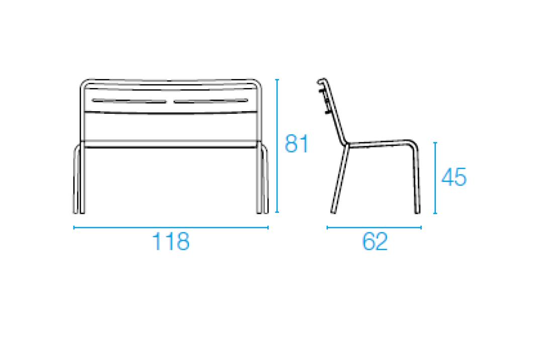 Банкетка от фабрики Emu модель 163
