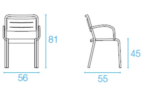 Кресло от фабрики Emu модель 209 Urban Small Arm