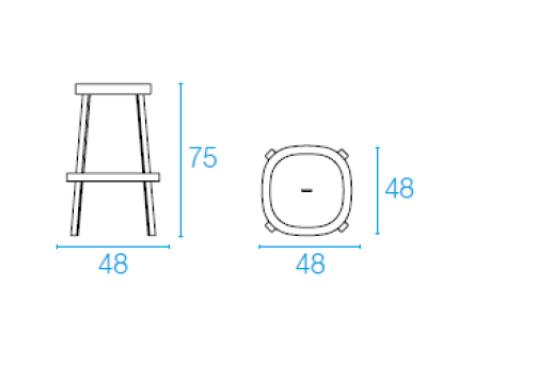 Барный стул от фабрики Emu модель 657