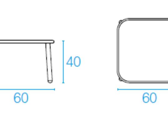 Уличный стол от фабрики Emu модель 507/509 YARDCOFFEETABLE