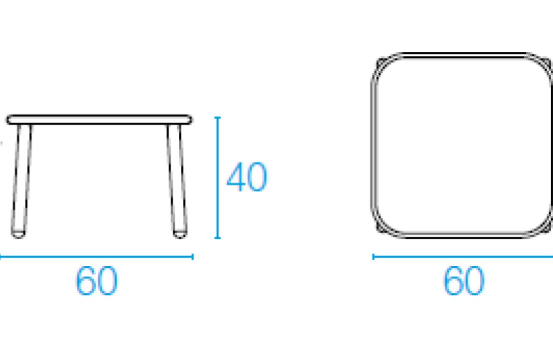 Уличный стол от фабрики Emu модель 507/509 YARDCOFFEETABLE