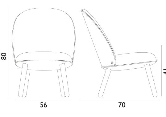 Стул от фабрики Normann Copenhagen модель Ace Lounge 