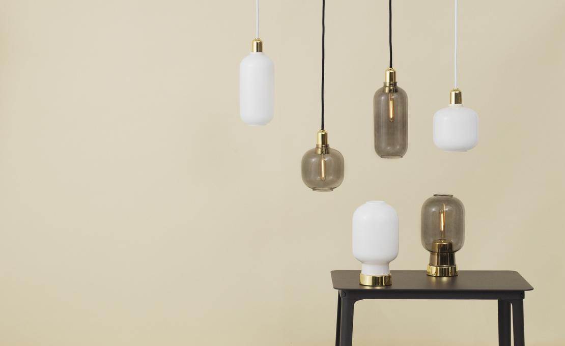 Настольная лампа от фабрики Normann Copenhagen модель Amp Brass Table Lamp-502