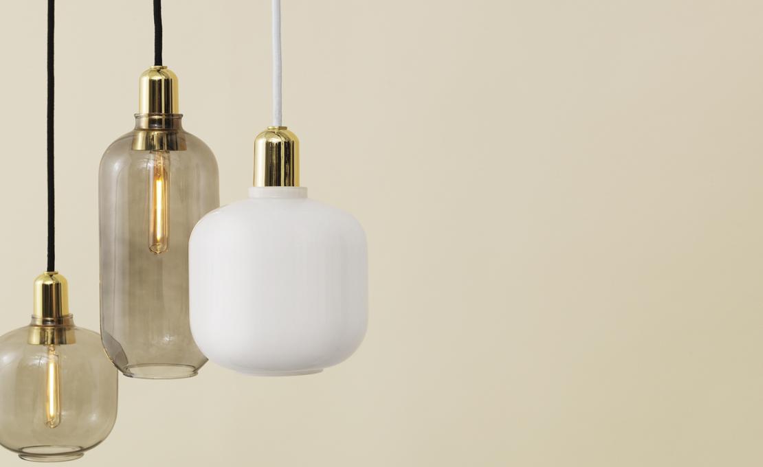 Подвесной светильник от фабрики Normann Copenhagen модель Amp Brass Pendant Lamp-502