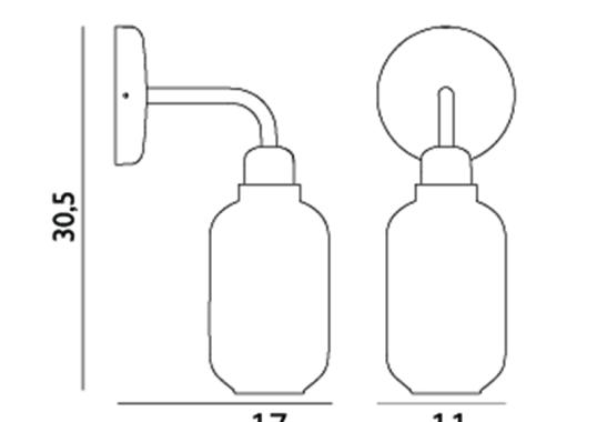 Настенный Светильник от фабрики Normann Copenhagen модель 50223 Amp Wall Lamp