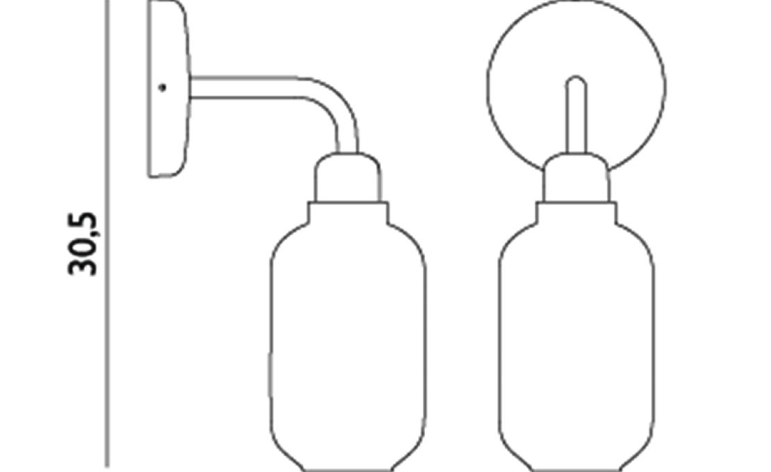 Настенный Светильник от фабрики Normann Copenhagen модель 50223 Amp Wall Lamp