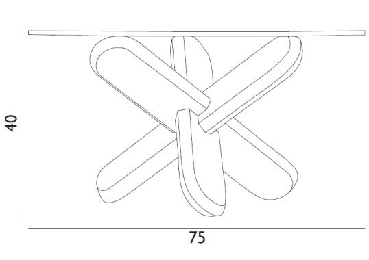 Журнальный столик от фабрики Normann Copenhagen модель 60224 Ding Table