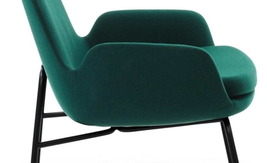 Кресло от фабрики Normann Copenhagen модель Era Lounge  Low Steel Legs