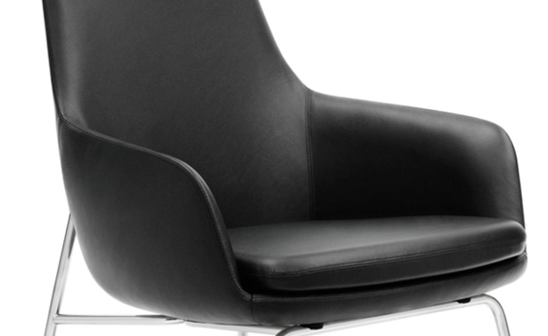 Кресло от фабрики Normann Copenhagen модель Era Lounge  High Steel Legs