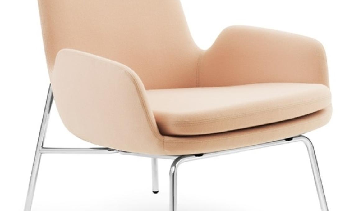 Кресло от фабрики Normann Copenhagen модель Era Lounge  Low Steel Legs