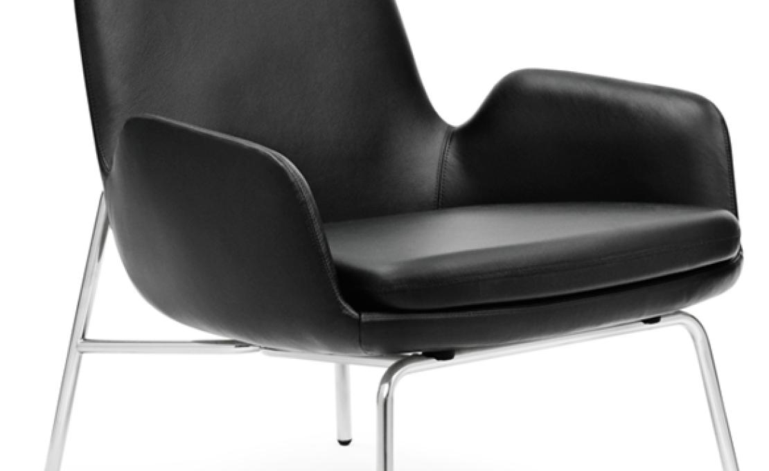 Кресло от фабрики Normann Copenhagen модель Era Lounge  Low Steel Legs