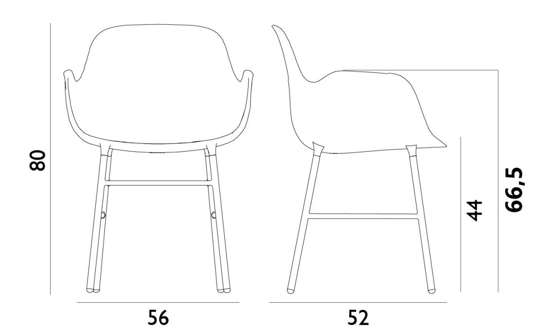 Кресло от фабрики Normann Copenhagen модель Form Arm