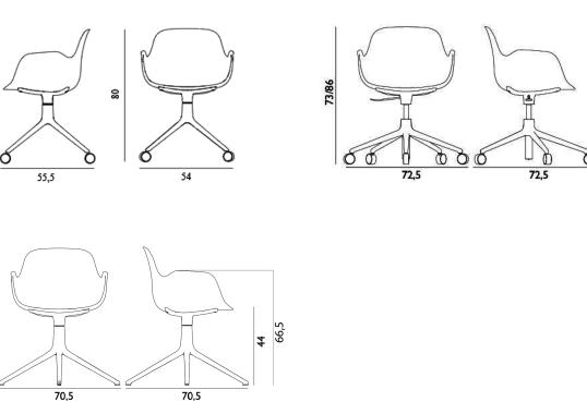 Офисный Стул от фабрики Normann Copenhagen модель Form Swivel Arm