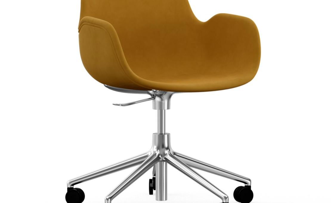 Офисный Стул от фабрики Normann Copenhagen модель Form Upholstered Swivel Arm