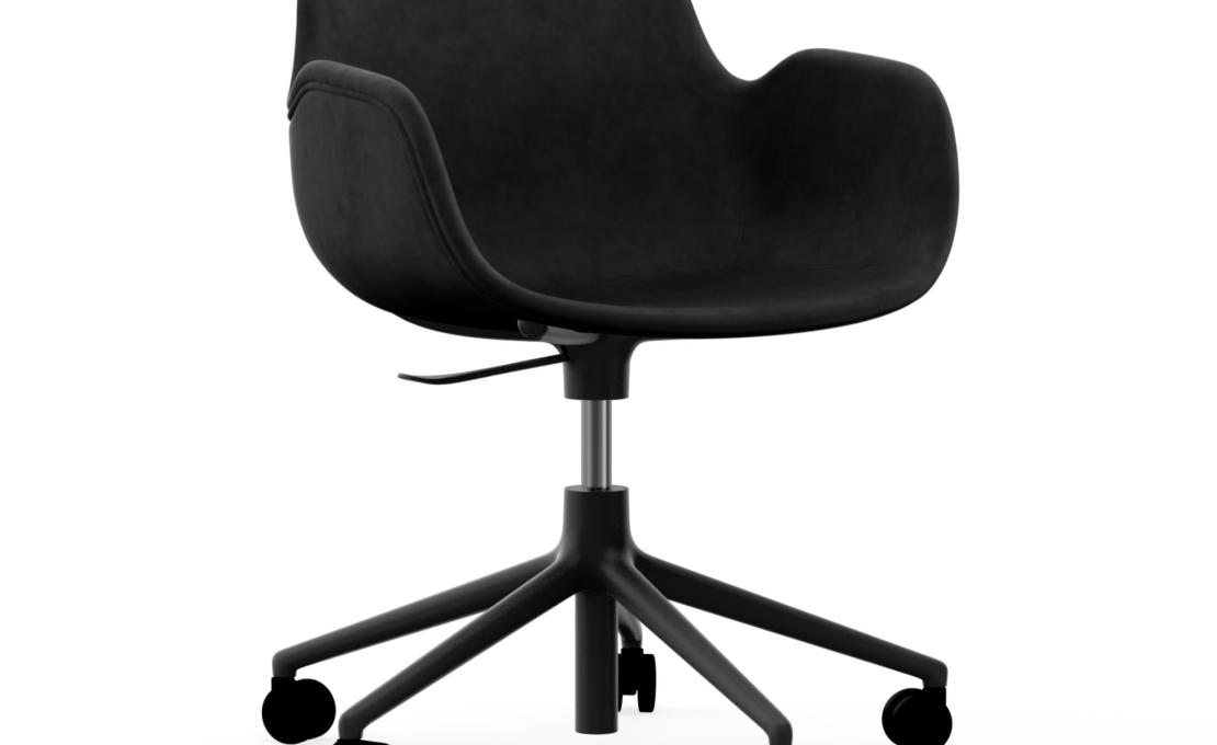 Офисный Стул от фабрики Normann Copenhagen модель Form Upholstered Swivel Arm