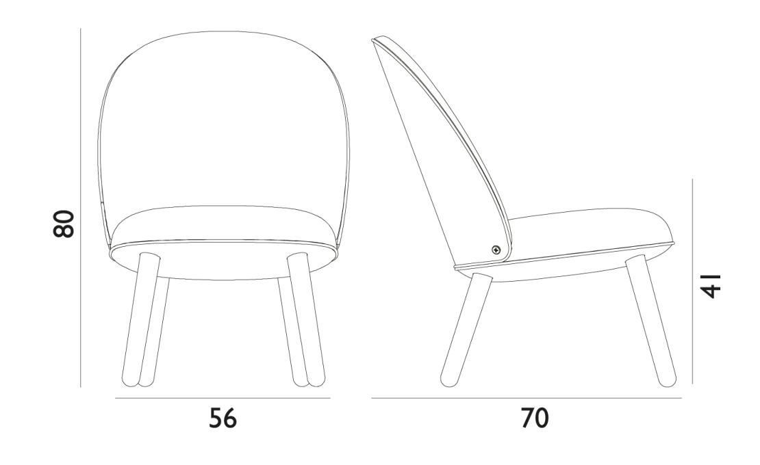 Стул от фабрики Normann Copenhagen модель Ace Lounge 