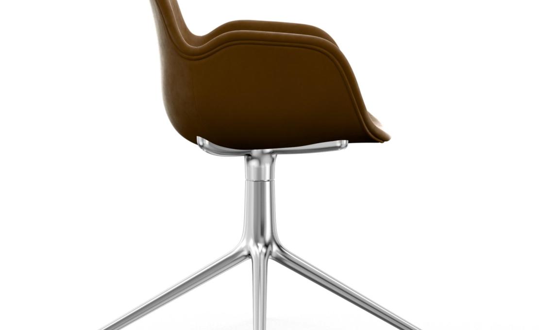 Офисный Стул от фабрики Normann Copenhagen модель Form Upholstered Swivel Arm