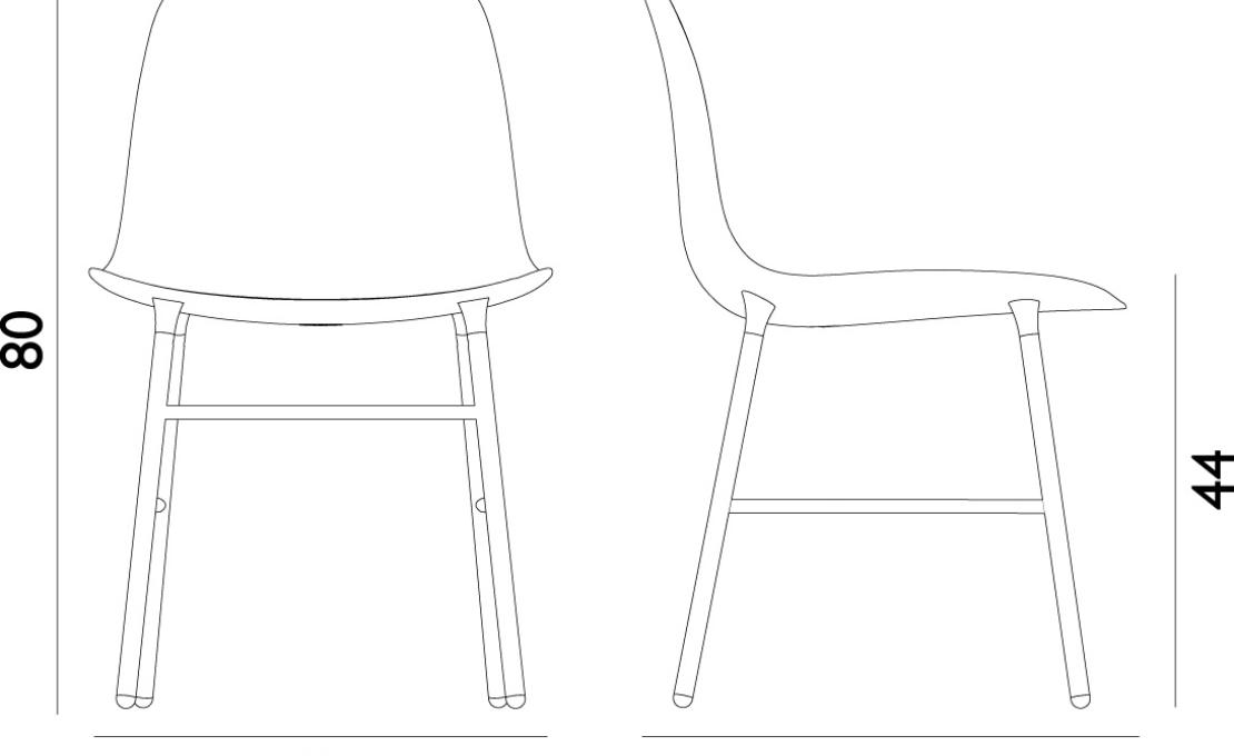 Стул от фабрики Normann Copenhagen модель Form 