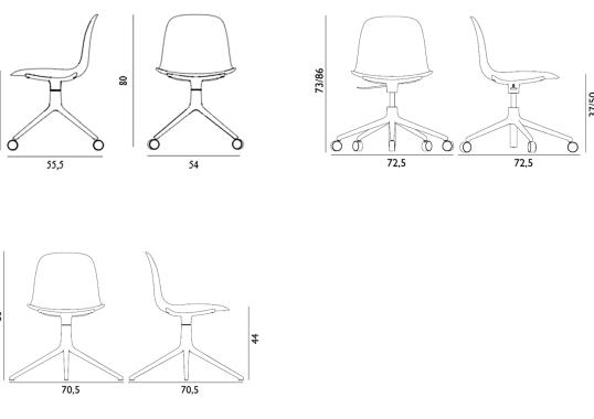 Офисный Стул от фабрики Normann Copenhagen модель Form Swivel 