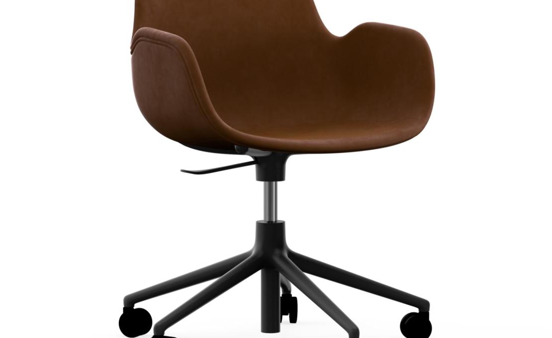 Офисный Стул от фабрики Normann Copenhagen модель Form Upholstered Swivel Arm
