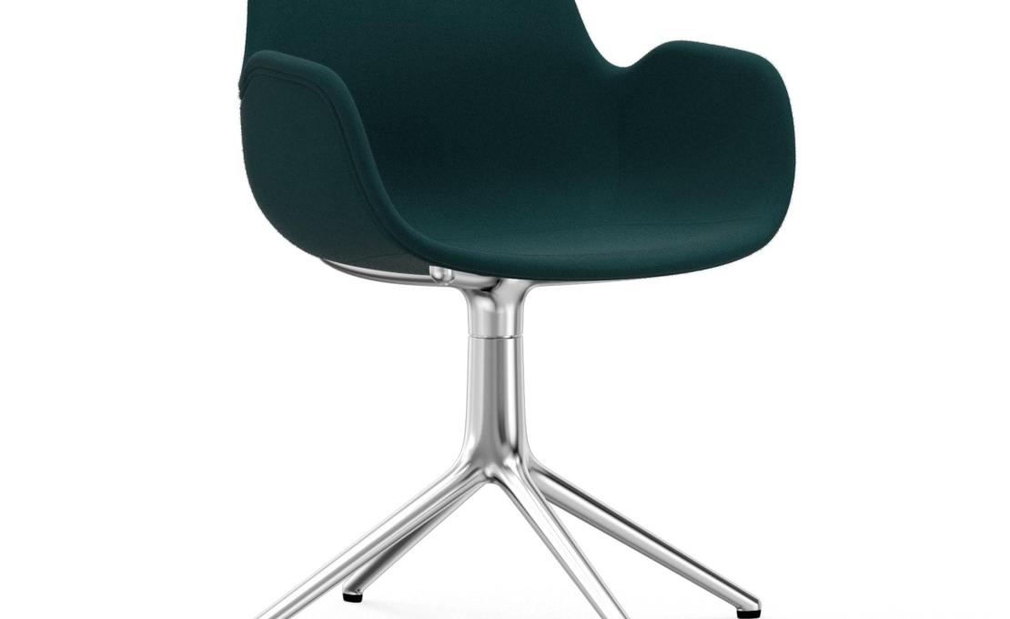 Офисный Стул от фабрики Normann Copenhagen модель Form Upholstered Swivel Arm