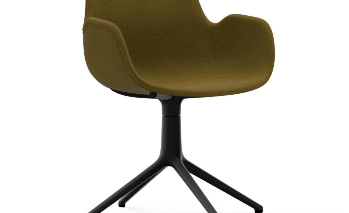 Офисный Стул от фабрики Normann Copenhagen модель Form Upholstered Swivel Arm