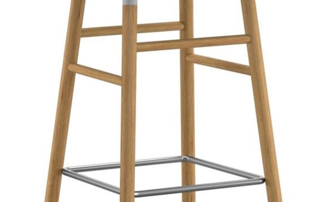 Барный стул от фабрики Normann Copenhagen модель Form  with Wood Legs