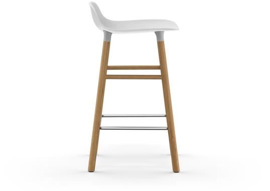 Барный стул от фабрики Normann Copenhagen модель Form  with Wood Legs