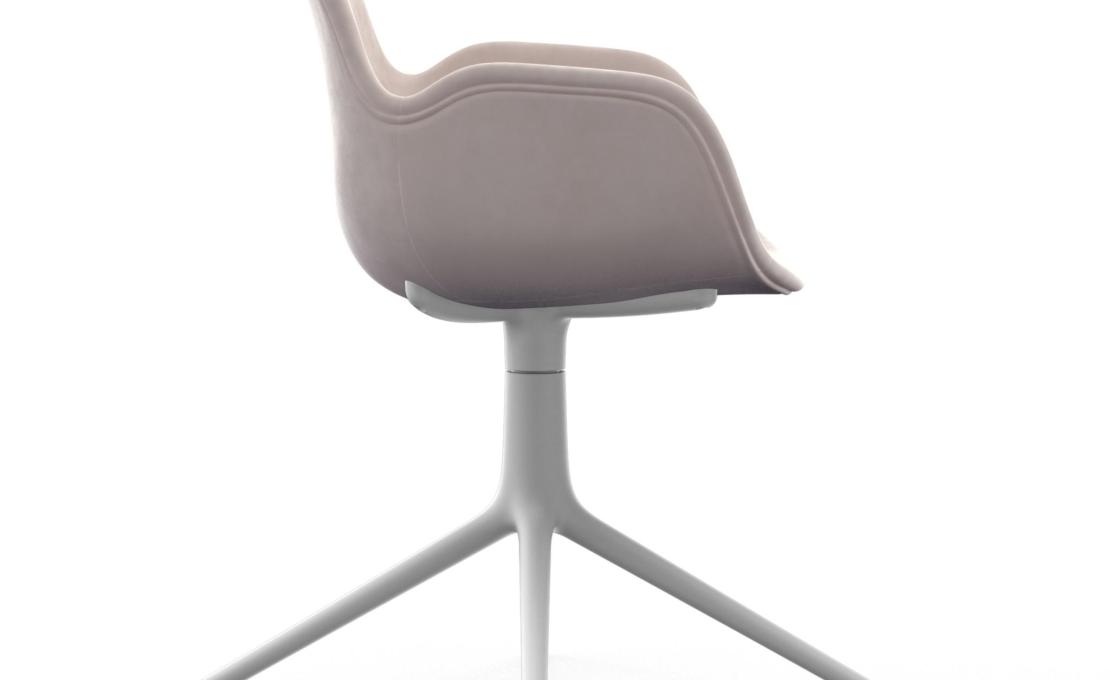 Офисный Стул от фабрики Normann Copenhagen модель Form Upholstered Swivel Arm