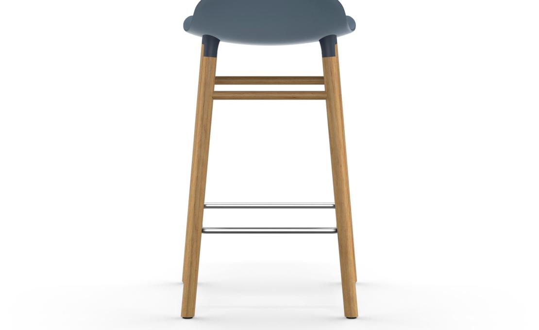 Барный стул от фабрики Normann Copenhagen модель Form  with Wood Legs