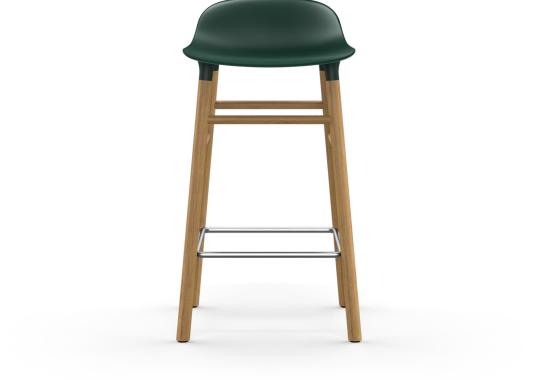 Барный стул от фабрики Normann Copenhagen модель Form  with Wood Legs