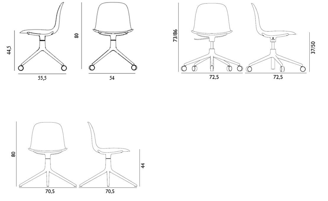 Офисный Стул от фабрики Normann Copenhagen модель Form Swivel 