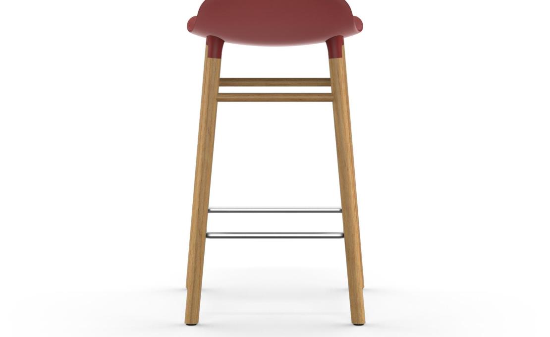 Барный стул от фабрики Normann Copenhagen модель Form  with Wood Legs
