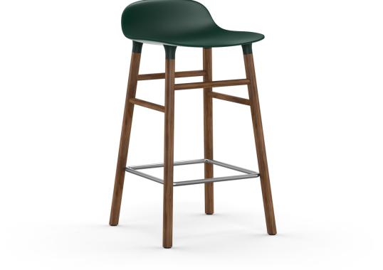 Барный стул от фабрики Normann Copenhagen модель Form  with Wood Legs