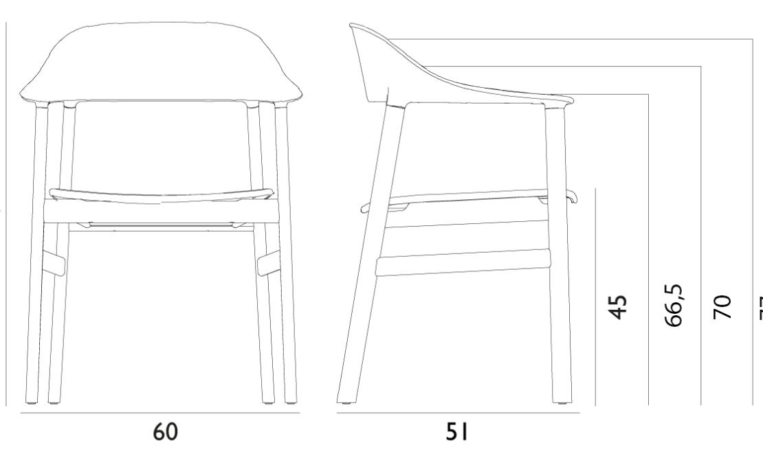 Кресло от фабрики Normann Copenhagen модель 140106 Herit Black 