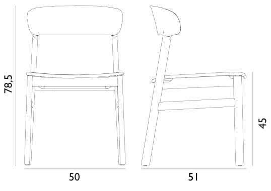 Стул от фабрики Normann Copenhagen модель Herit Black -1401056