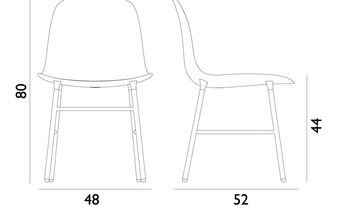 Стул от фабрики Normann Copenhagen модель Form Upholstered 