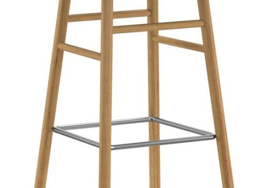 Барный стул от фабрики Normann Copenhagen модель Form  with Wood Legs