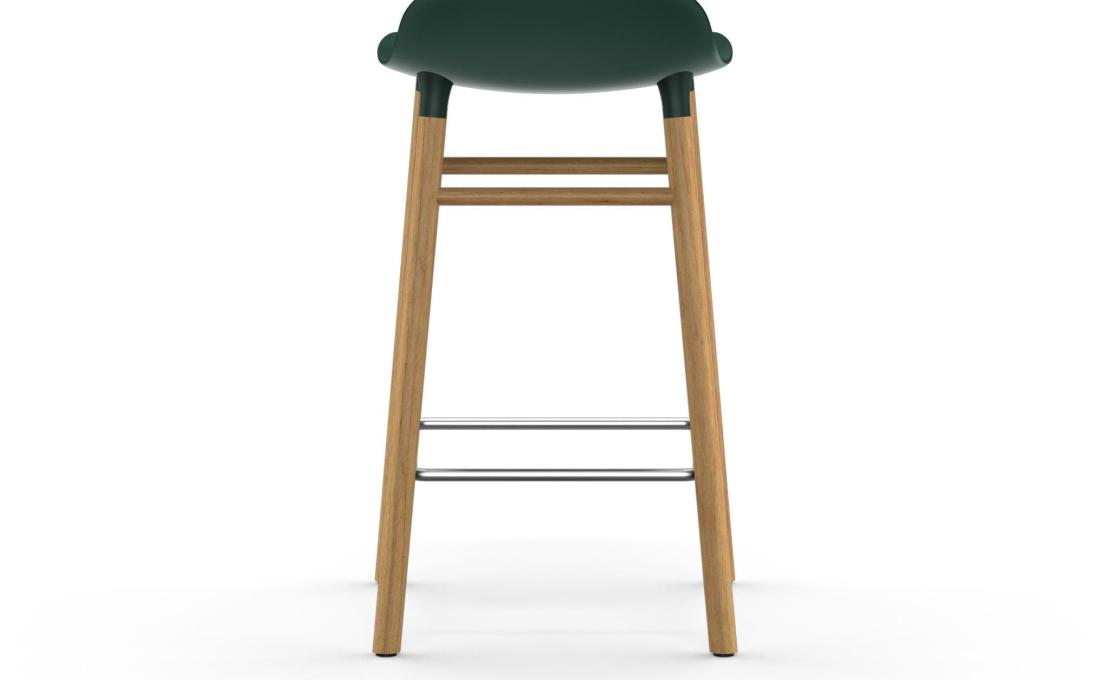 Барный стул от фабрики Normann Copenhagen модель Form  with Wood Legs