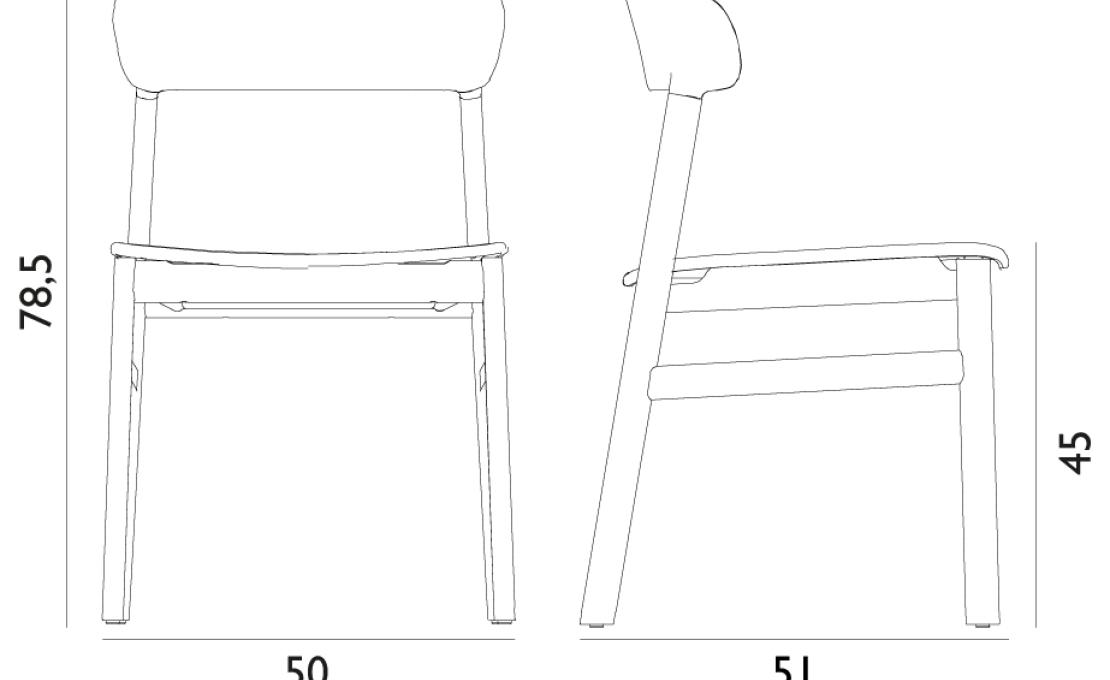 Стул от фабрики Normann Copenhagen модель 140100 Herit 