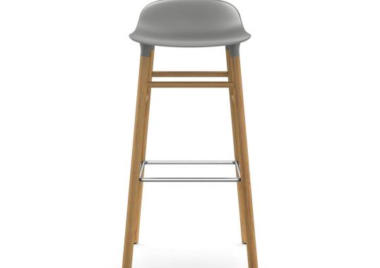 Барный стул от фабрики Normann Copenhagen модель Form  with Wood Legs