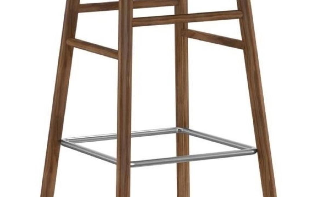 Барный стул от фабрики Normann Copenhagen модель Form  with Wood Legs