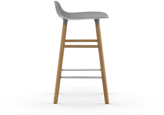 Барный стул от фабрики Normann Copenhagen модель Form  with Wood Legs