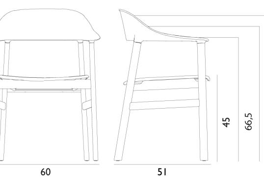 Кресло от фабрики Normann Copenhagen модель 14010 Herit Arm