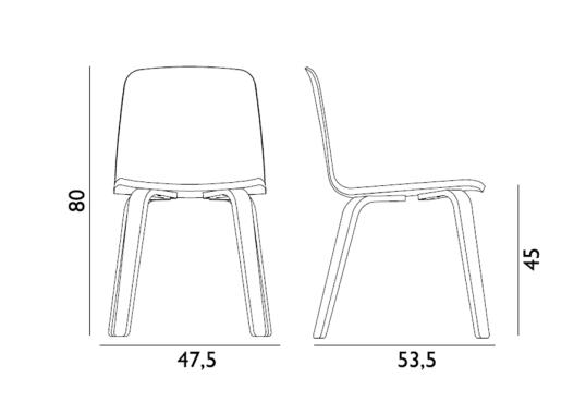 Стул от фабрики Normann Copenhagen модель 60207 Just Wood 