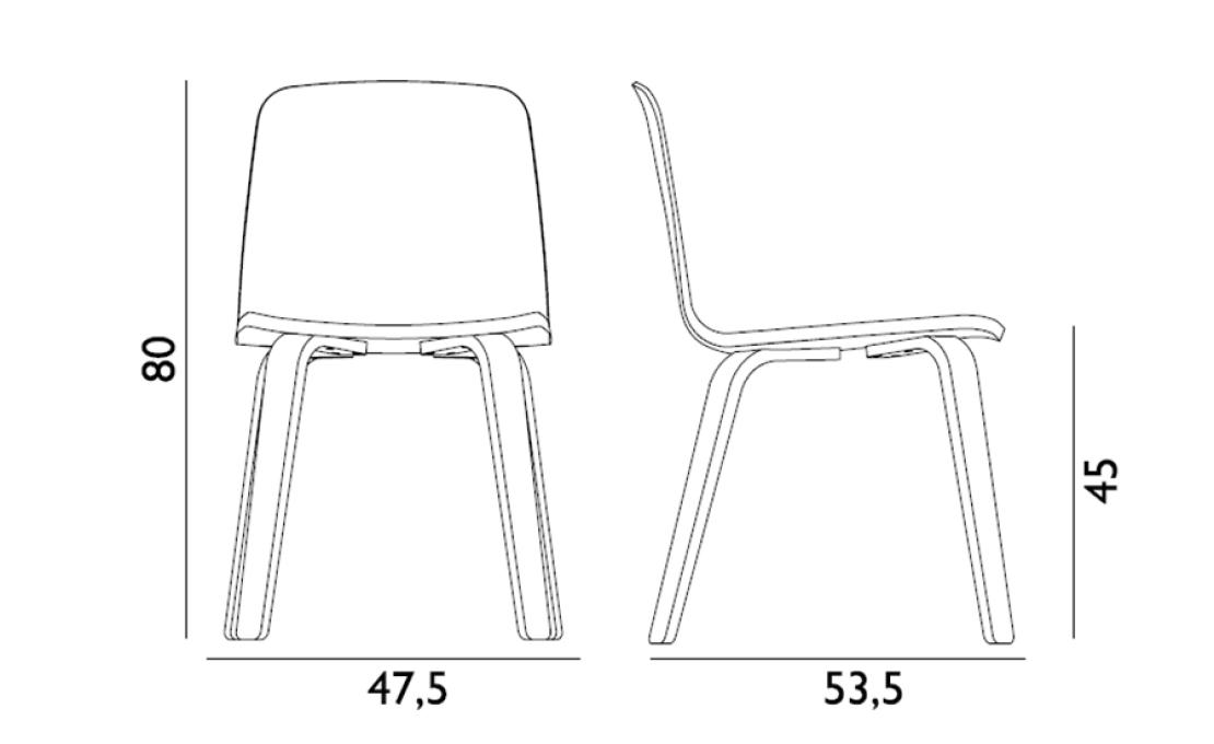 Стул от фабрики Normann Copenhagen модель 60207 Just Wood 