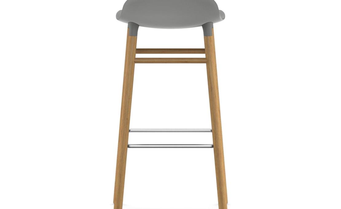 Барный стул от фабрики Normann Copenhagen модель Form  with Wood Legs