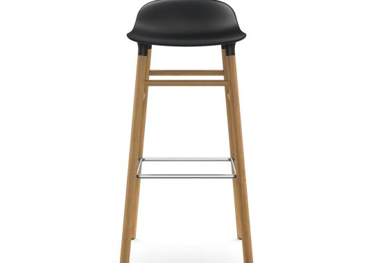 Барный стул от фабрики Normann Copenhagen модель Form  with Wood Legs