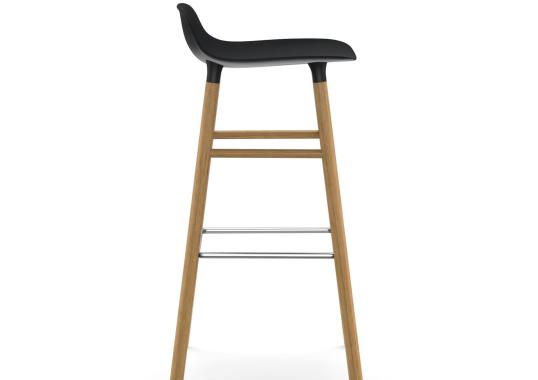 Барный стул от фабрики Normann Copenhagen модель Form  with Wood Legs
