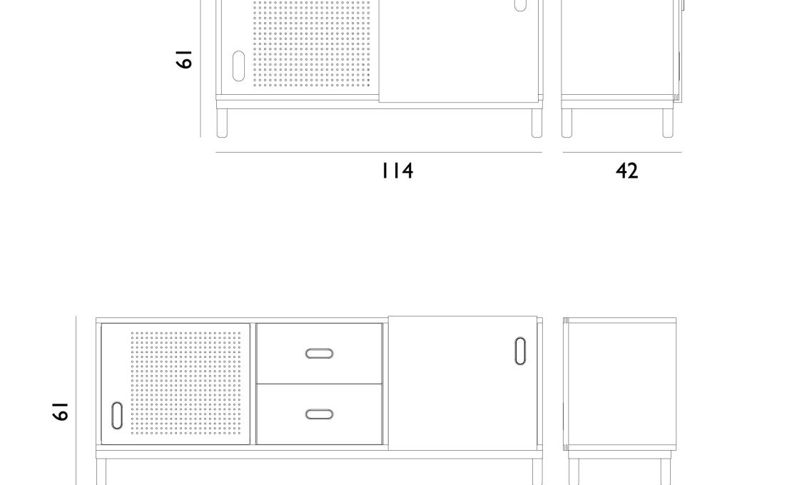 Сервант от фабрики Normann Copenhagen модель 60104 Kabino Sideboard